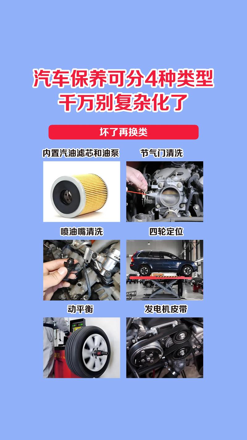 汽车保养可分为4种类型,千万别复杂化了.#汽车保养与维修 #